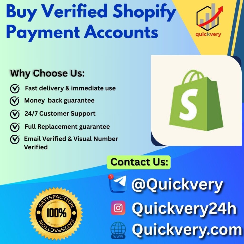 Buy Verified Shopify Payment Accounts