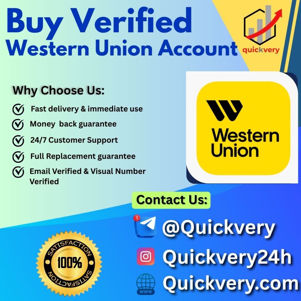 Buy Verified Western Union Account
